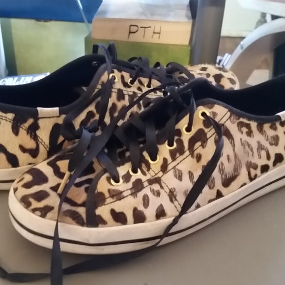 kate spade Shoes - Kate Spade for Ked's Sz 8.5 Leopard print Sneakers - FLAW
